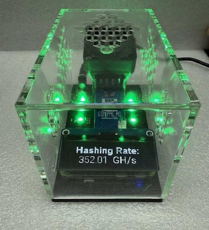 Bitcoin Merch - Mars Lander V2 Solo Bitcoin Miner with Compac A1- Up to 350GH/s